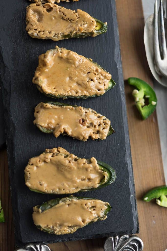 Spicy peanut butter and jalapeno peppers bites are amazing for the party.