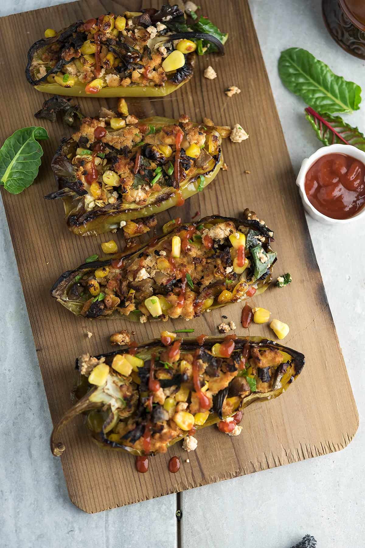 Chinese Stuffed Peppers