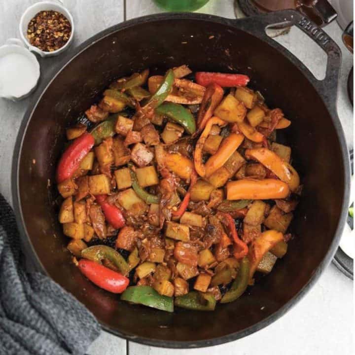 pepperonata recipe, quick side dish.