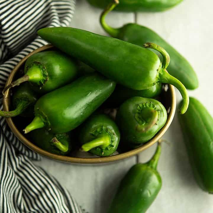 jalapeno peppers in a bowl