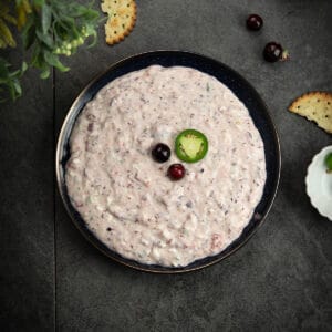 This quick, creamy cranberry jalapeno dip is incredibly easy to make. Every bite is a perfect combo of sweet, spicy, tart taste and flavors.