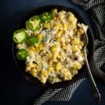 Creamy jalapeno corn recipe is mildly hot with peppery flavors. Delicious food to serve as side dish/appetizer in a party or family dinner.