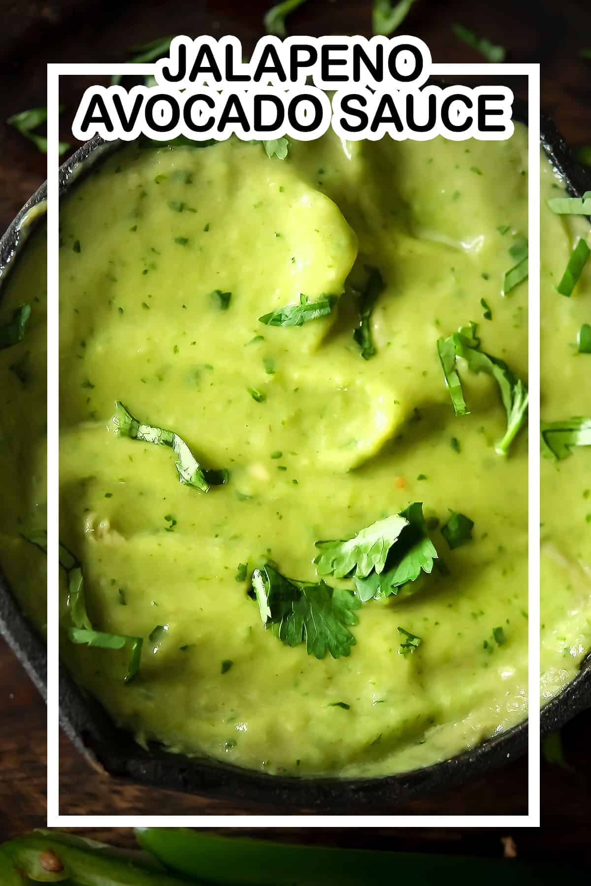 Jalapeno avocado sauce Pepper Bowl