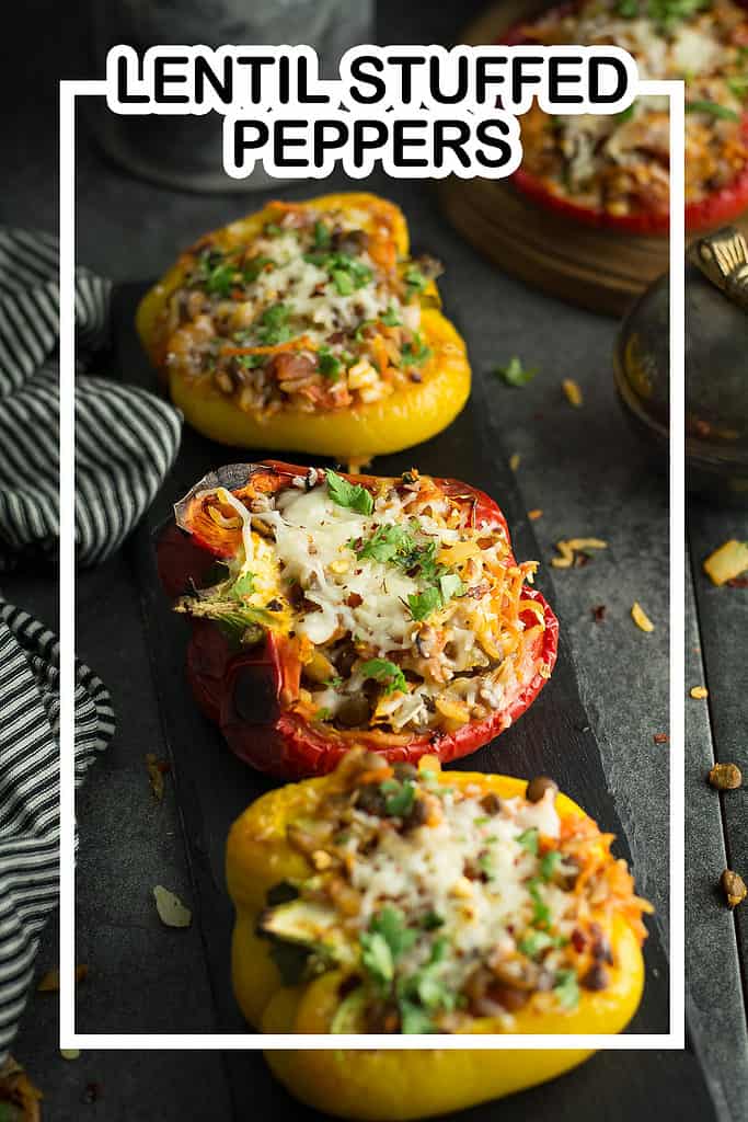 LENTIL STUFFED PEPPERS