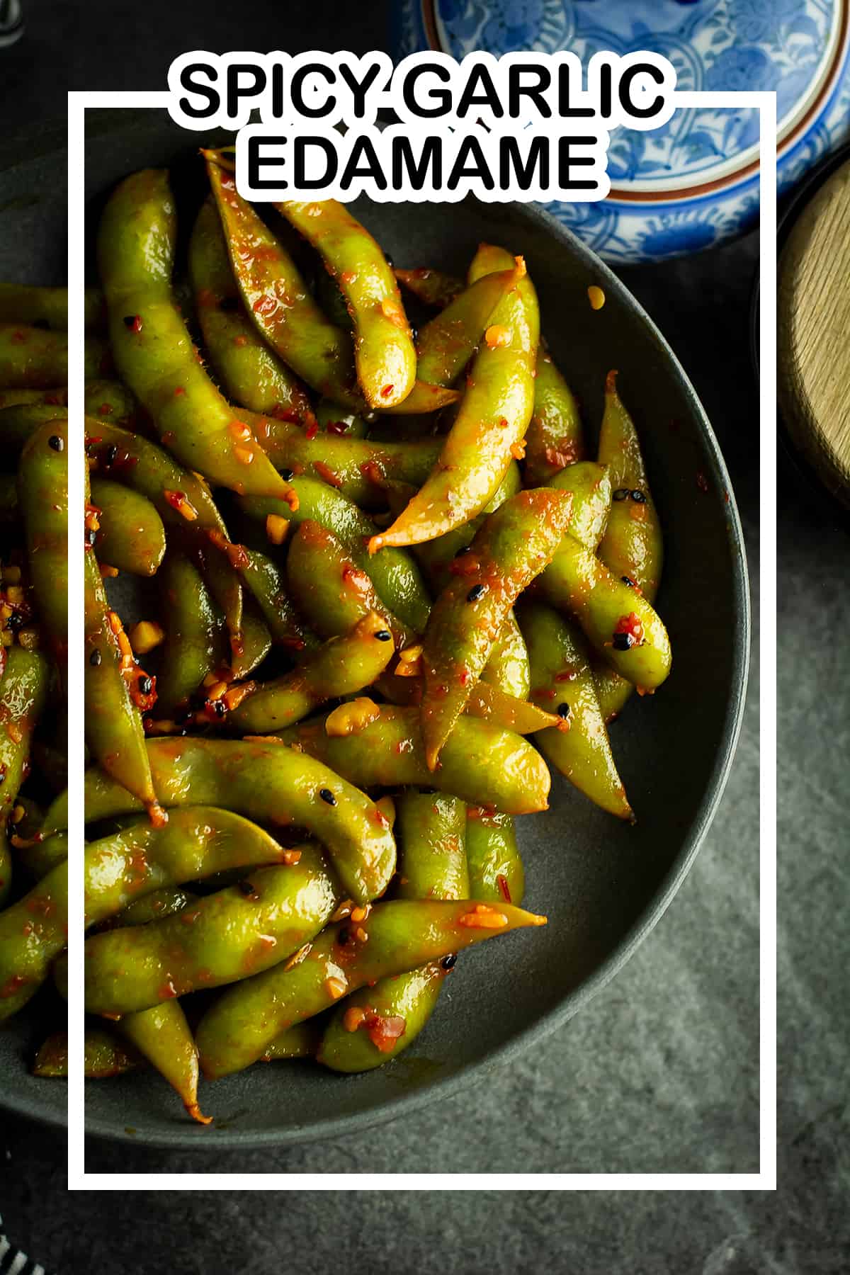 Spicy Garlic Edamame Pepper Bowl