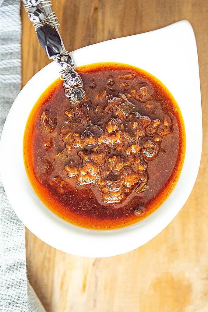cajun butter sauce served in a bowl