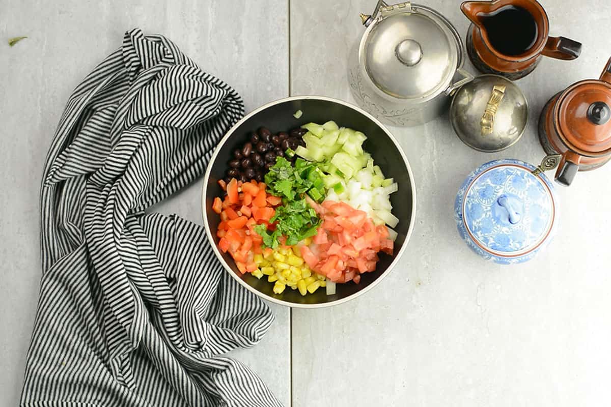 ingredients for fiesta salad