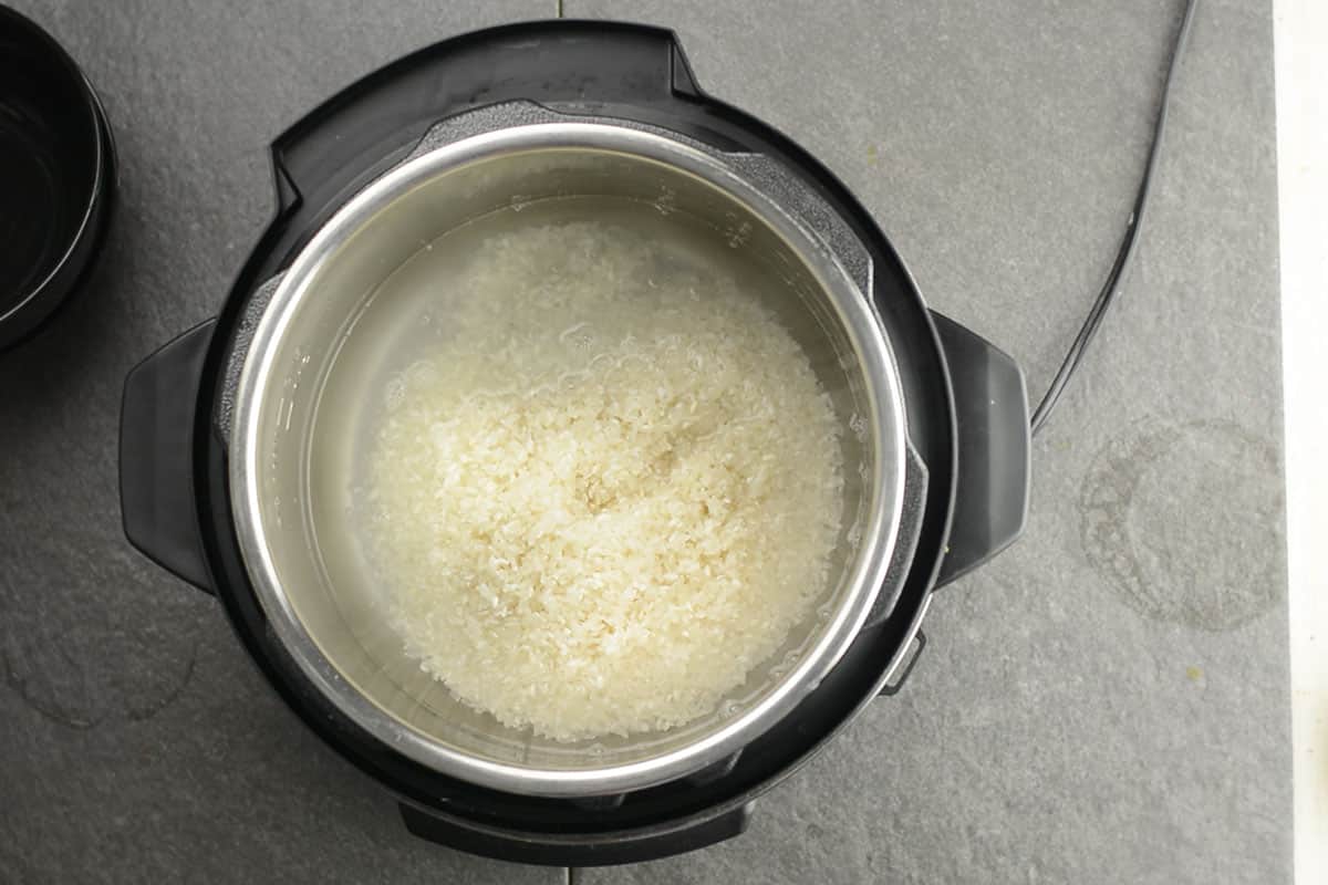 rice added for instant pot sushi rice