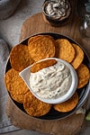 jalapeno mayo served with tortilla chips
