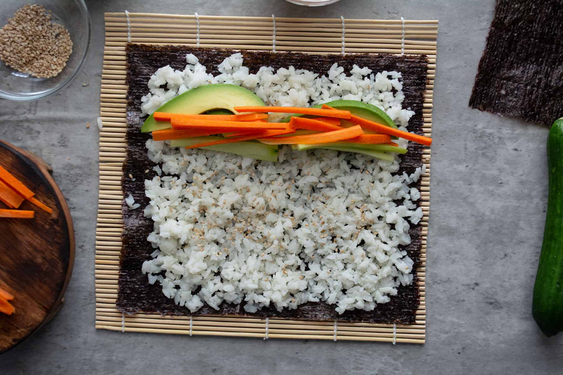 vegetables arrangement 