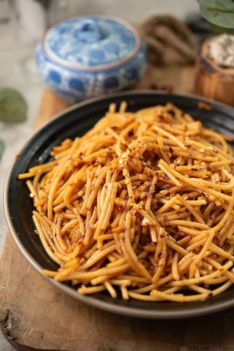 Spicy Garlic Noodles Pepper Bowl