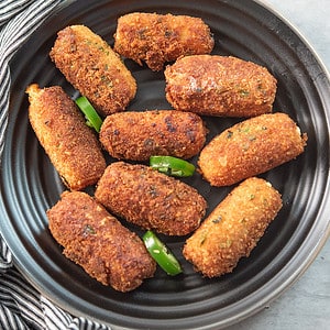 jalapeno cheese sticks in a plate
