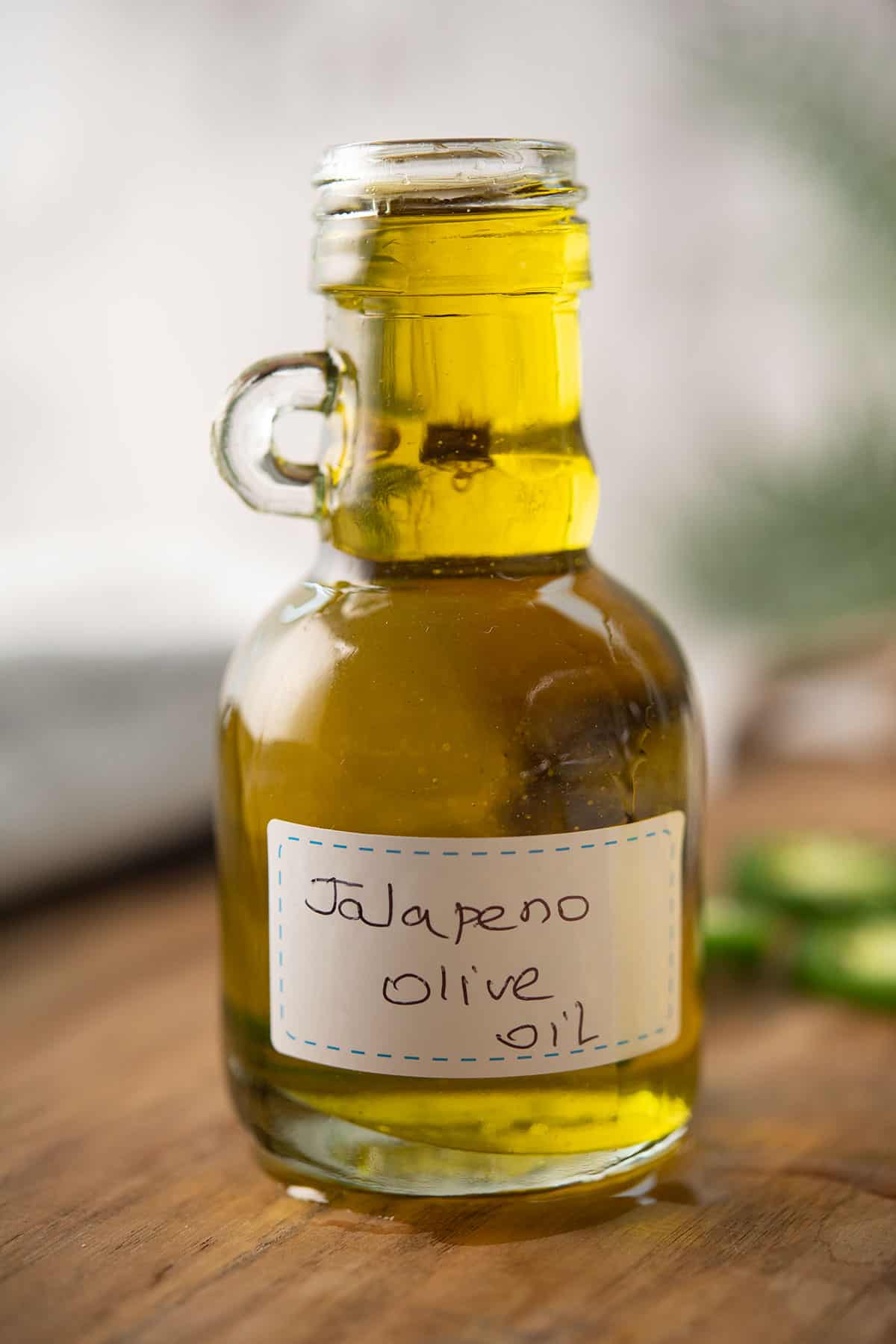 jalapeno olive oil store in a jar