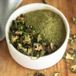 jalapeno powder in a white bowl