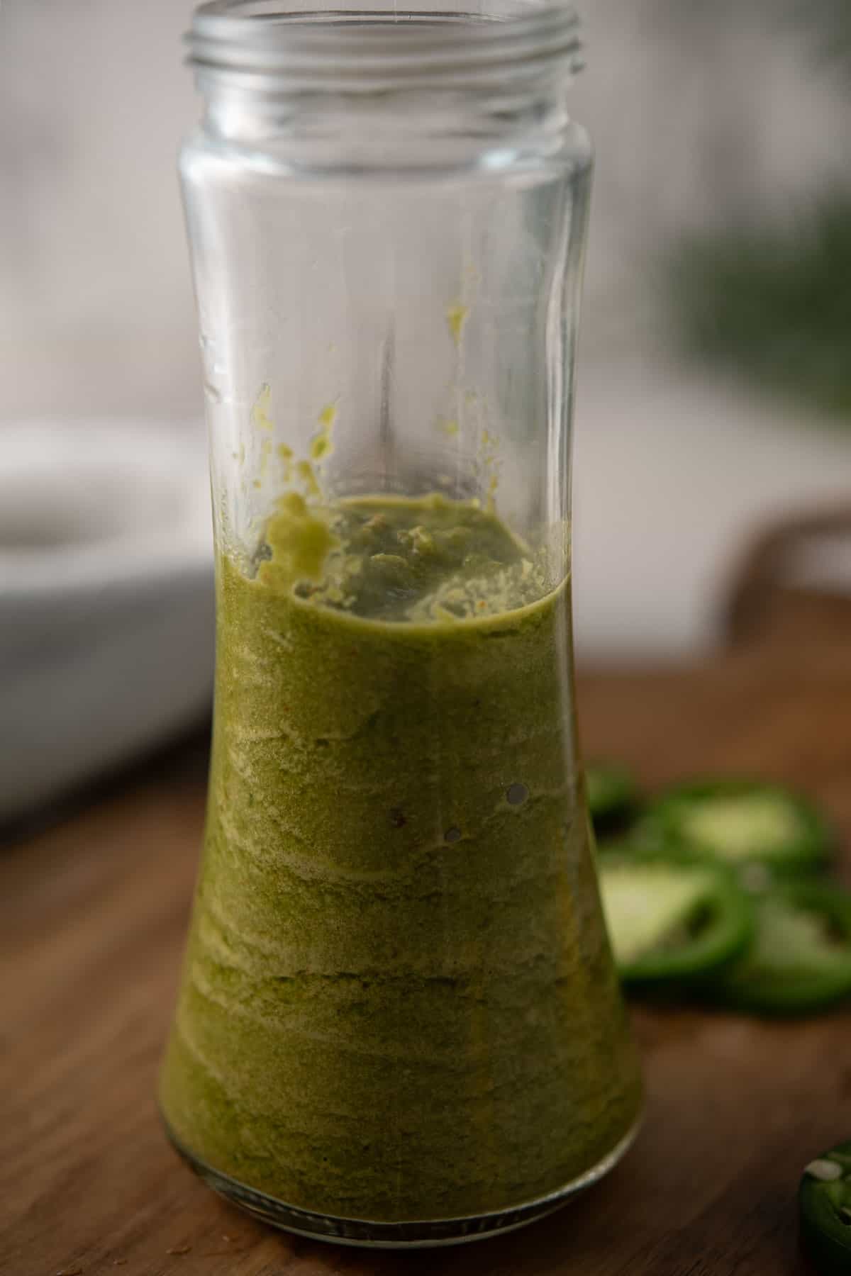 Easy jalapeno marinade in a glass jar