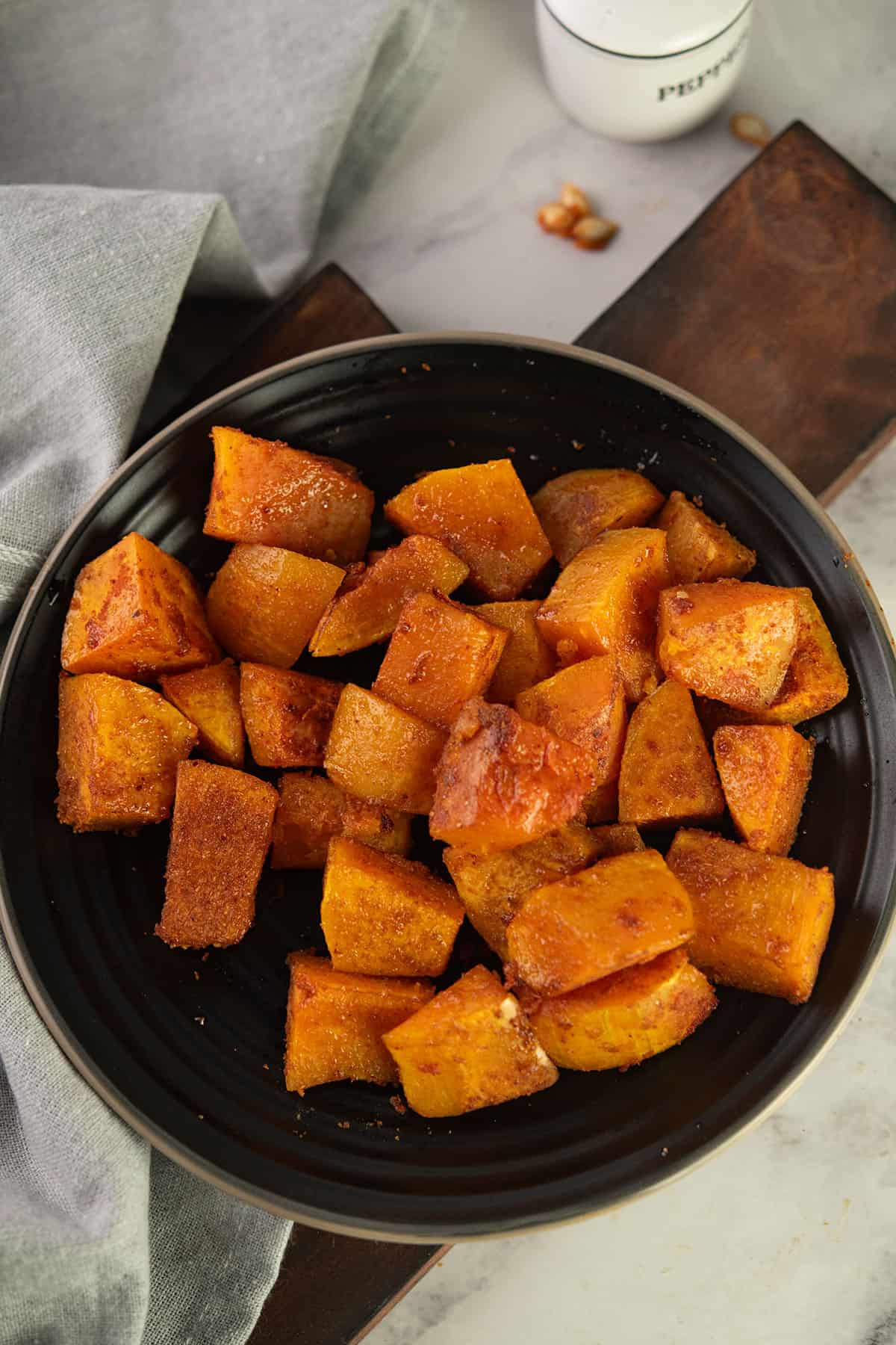 baked spicy butternut squash