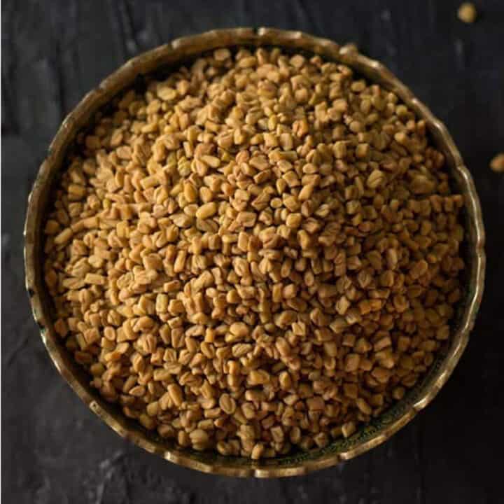 fenugreek seeds in a bowl