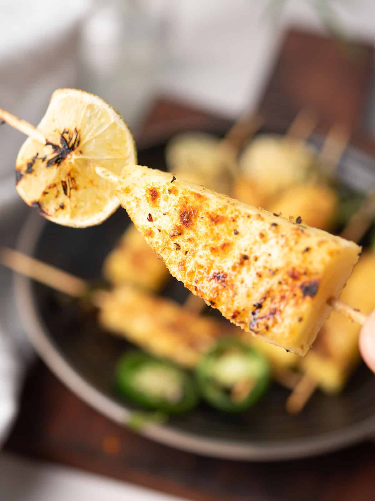 ready to enjoy spicy Grilled Pineapple