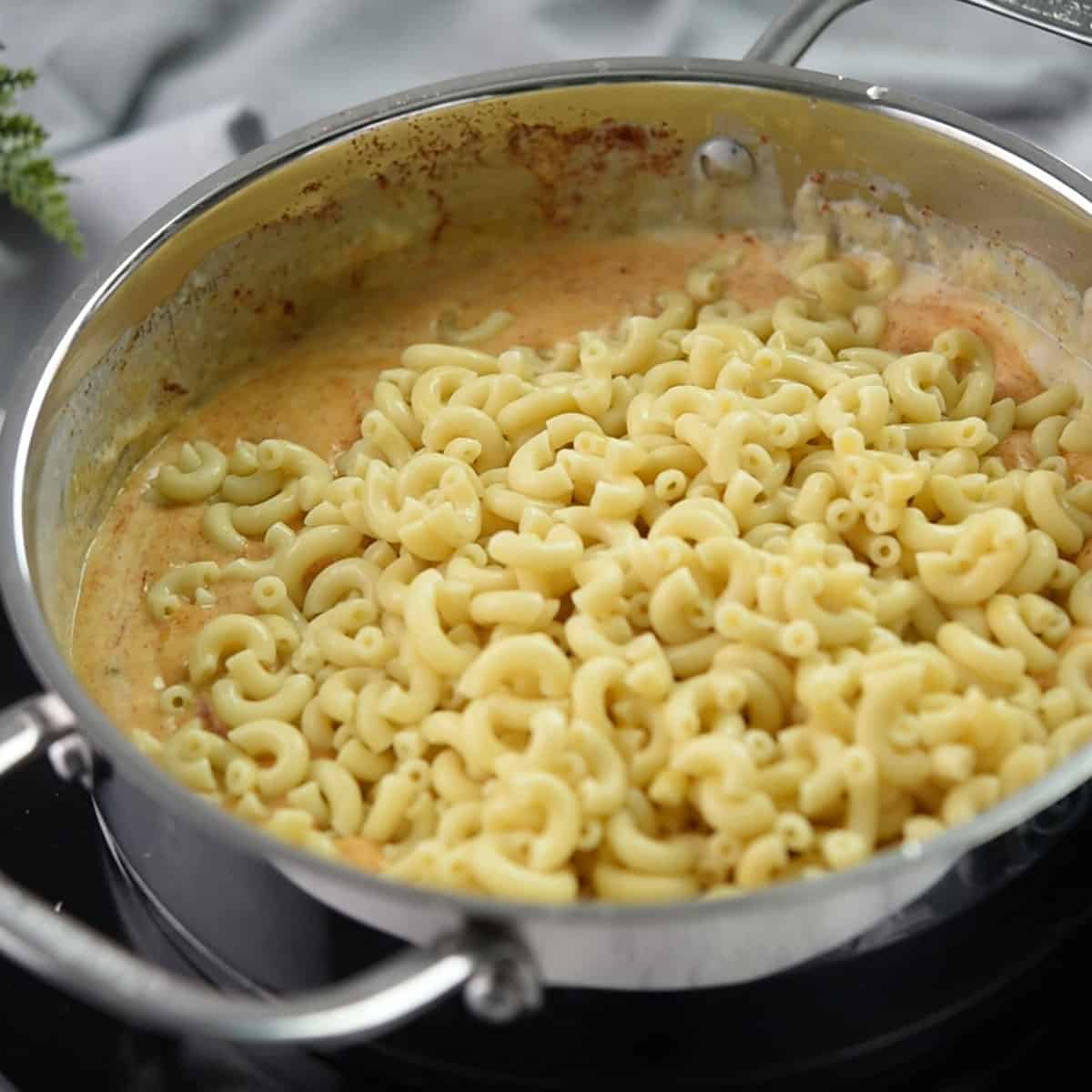added cooked macroni for the spicy mac and cheese