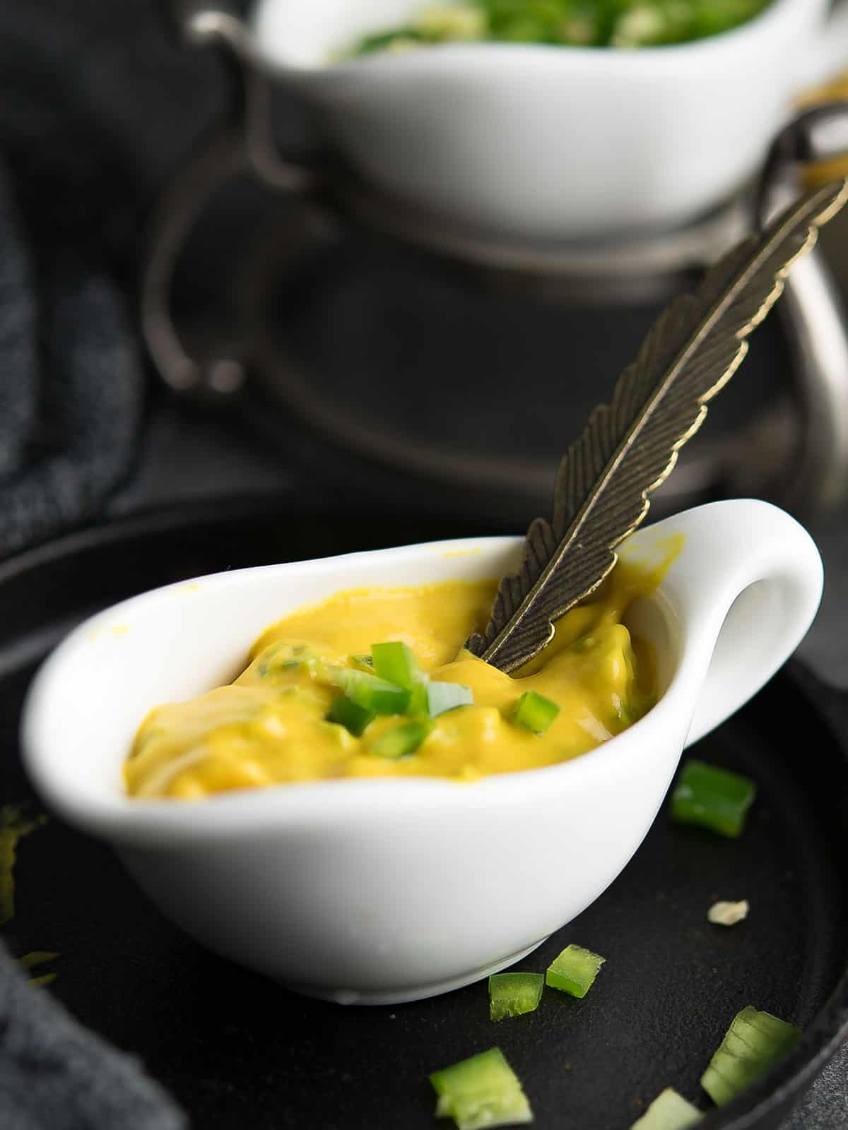 jalapeno mustard ready to enjoy as a dip