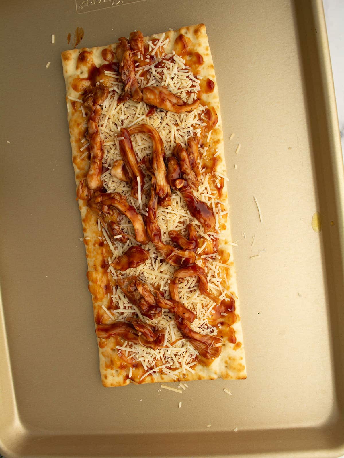 the third step, spread all the ingredients