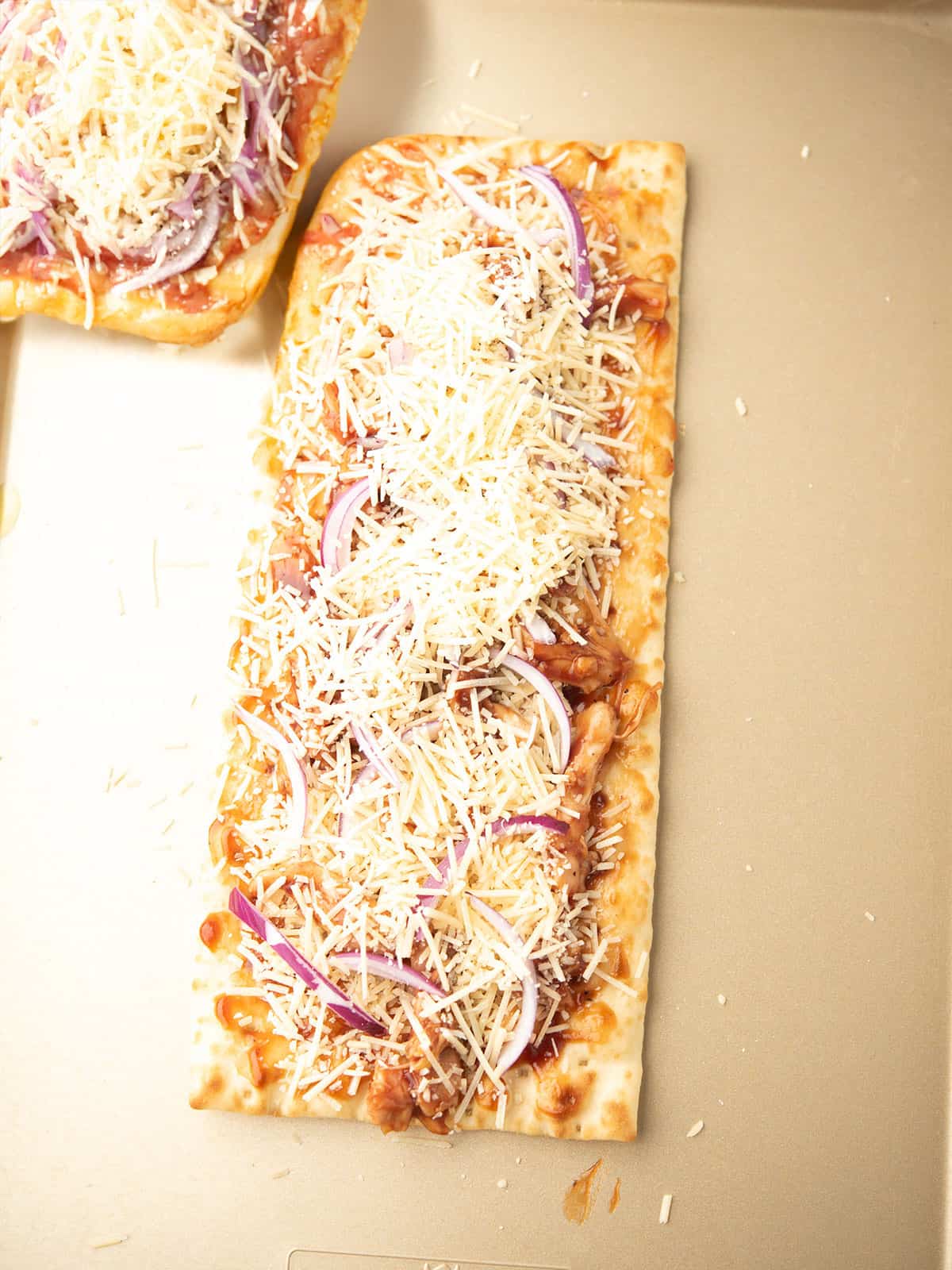 cheese spread generously