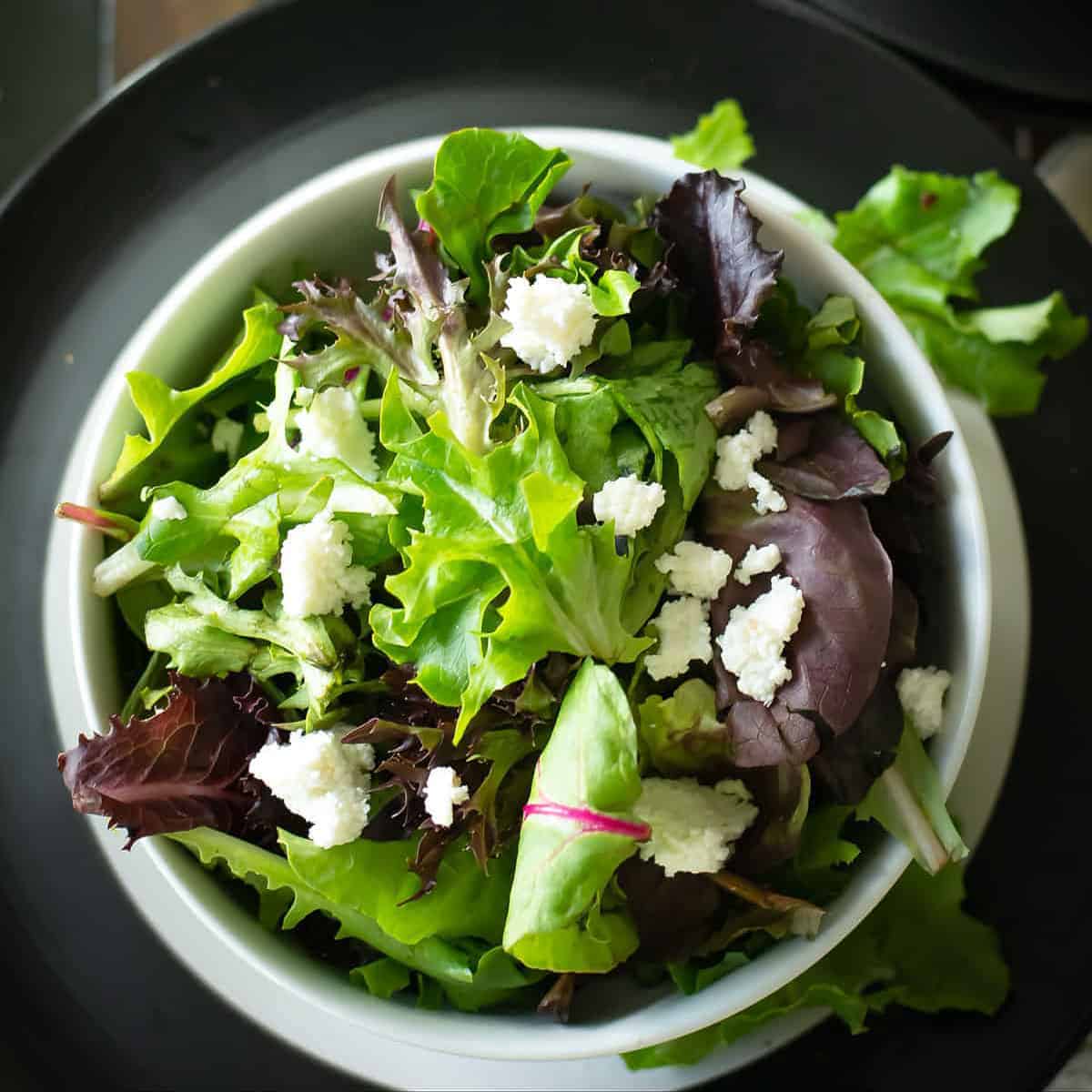 fresco salad served in a bowl for the dinner