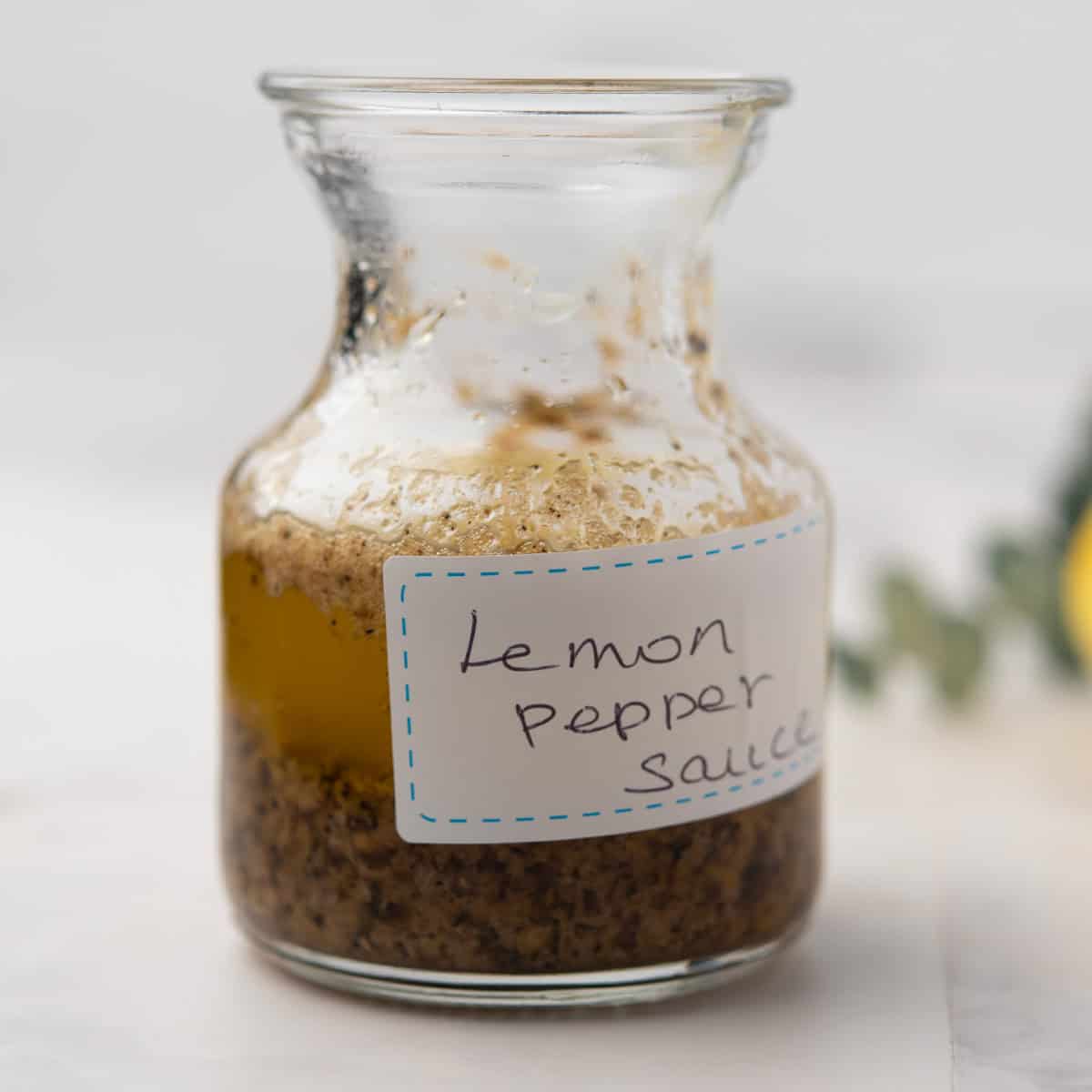 lemon pepper sauce is ready in the dinner table