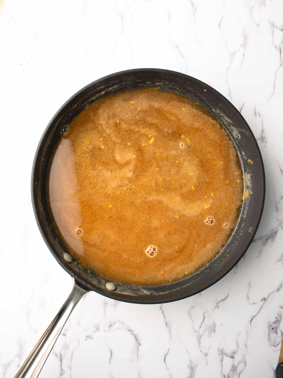 chicken broth added to make cajun gravy