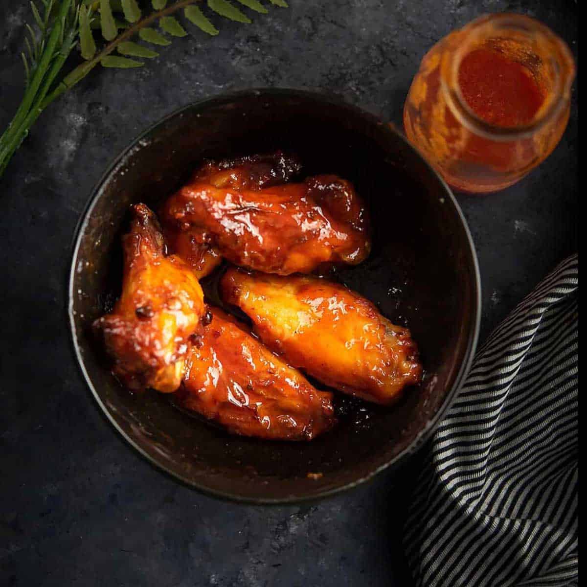 lemon pepper wings are tossed in the hot honey sauce.